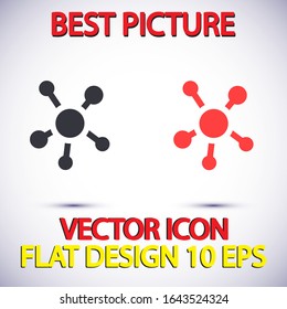 vector icon molecules . Lorem Ipsum Illustration design