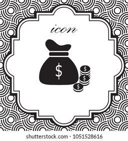 vector icon money bag