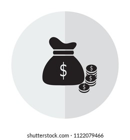 vector icon money bag