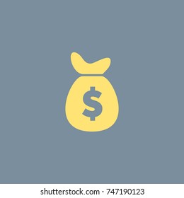 Vector icon of Money Bag. Eps-10.