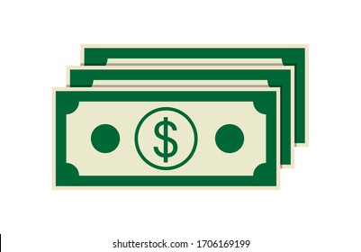 Vector Icon Money Banknote Money Sign Stock Vector (Royalty Free ...