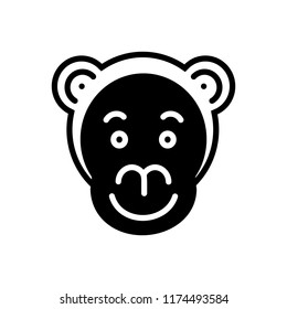 Vector icon for monkey