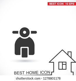 Vector icon moped 10 EPS