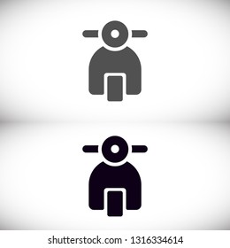 Vector icon moped 10 EPS