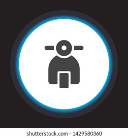 Vector icon moped 10 EPS . Lorem Ipsum Illustration design