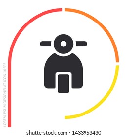 Vector icon moped 10 EPS . Lorem Ipsum Illustration design