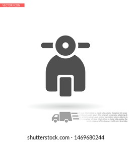 Vector icon moped 10 EPS . Lorem Ipsum Illustration design