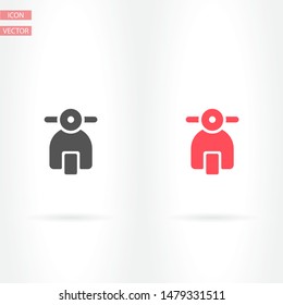 Vector icon moped 10 EPS . Lorem Ipsum Illustration design