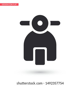 Vector icon moped 10 EPS . Lorem Ipsum Illustration design