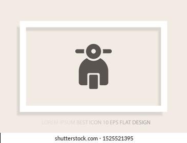 Vector icon moped 10 EPS . Lorem Ipsum Illustration design