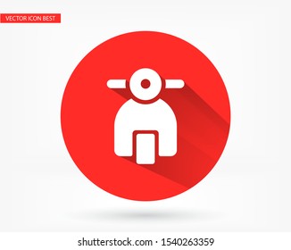 Vector icon moped 10 EPS . Lorem Ipsum Illustration design