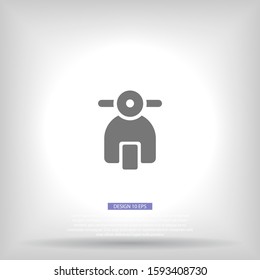 Vector icon moped 10 EPS . Lorem Ipsum Illustration design