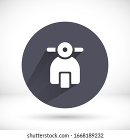 Vector icon moped 10 EPS . Lorem Ipsum Illustration design