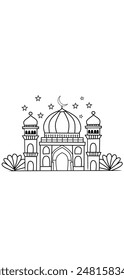 vector icon of mosque ,mosque sign, for various template