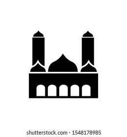 Vector icon of a mosque. Symbol of place of worship