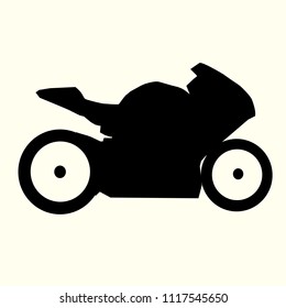 Vector icon of motorbike