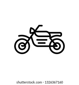 Vector icon for motorcycle