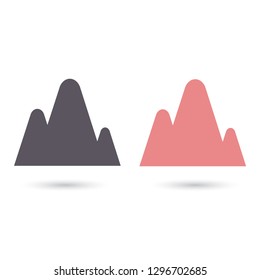 Vector icon the mountains 10 EPS