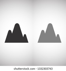 Vector icon the mountains 10 EPS
