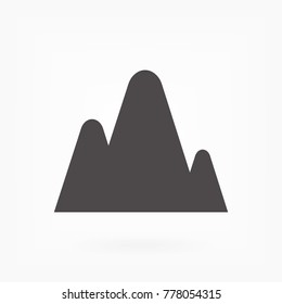 Vector icon the mountains 10 EPS