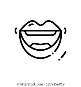 Vector icon for mouth