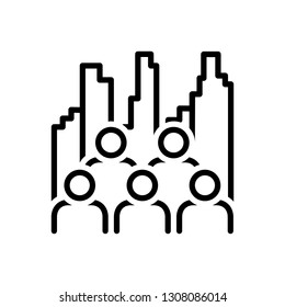 Vector icon for multiplicity
