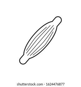vector icon with muscle fiber shape