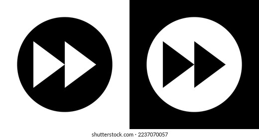 Vektorsymbol-Musik. Schwarz-Weiß-Musik, schwarz-weißer Hintergrund.