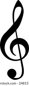 Vector icon of music notes for melody
