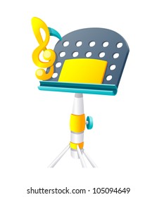 Vector icon music stand