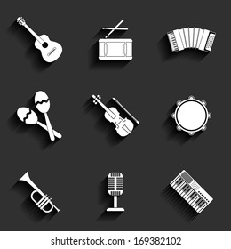 Vector icon of musical equipment