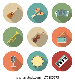 Vector icon of musical equipment