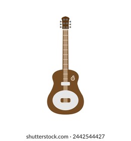 vector icon of musical instrument, guitar
