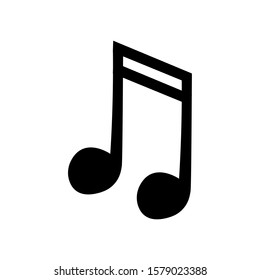 vector icon of musical notes on a white background
