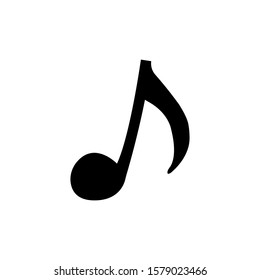 vector icon of musical notes on a white background