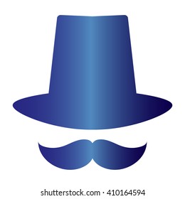 Vector Icon Mustache, Hat