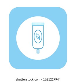 vector icon with natural pomade shape