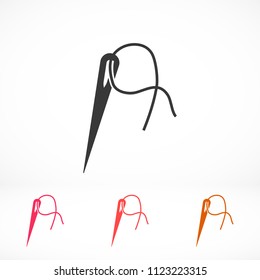 Vector icon needle 10 EPS