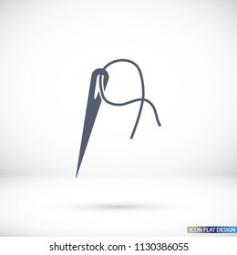 Vector icon needle 10 EPS