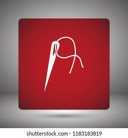 Vector icon needle 10 EPS