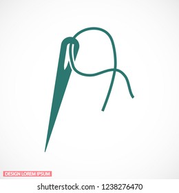 Vector icon needle 10 EPS