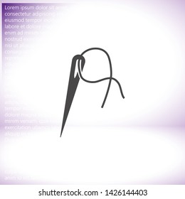 Vector icon needle 10 EPS . Lorem Ipsum Illustration design