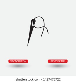 Vector icon needle 10 EPS . Lorem Ipsum Illustration design