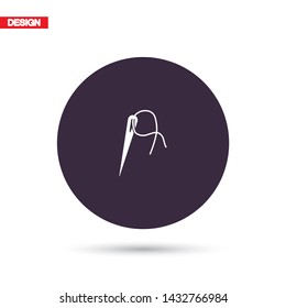 Vector icon needle 10 EPS  