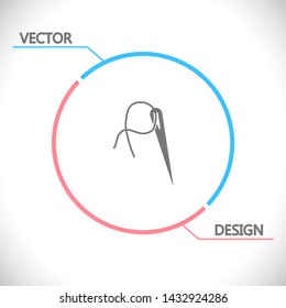 Vector icon needle 10 EPS . Lorem Ipsum Illustration design