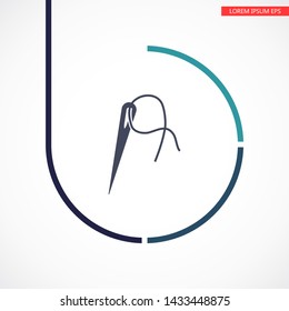 Vector icon needle 10 EPS . Lorem Ipsum Illustration design