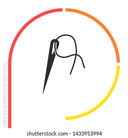 Vector icon needle 10 EPS . Lorem Ipsum Illustration design