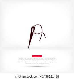 Vector icon needle 10 EPS . Lorem Ipsum Illustration design