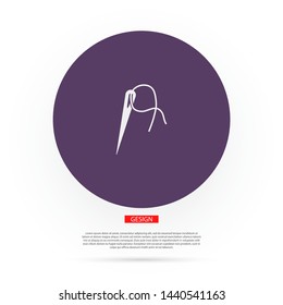 Vector icon needle 10 EPS . Lorem Ipsum Illustration design