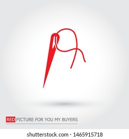 Vector icon needle 10 EPS . Lorem Ipsum Illustration design